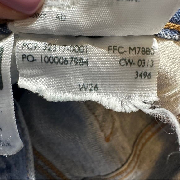 Levi’s 501 Distressed Button Fly Cutoff Jean Shorts Size 26 - Picture 4 of 8